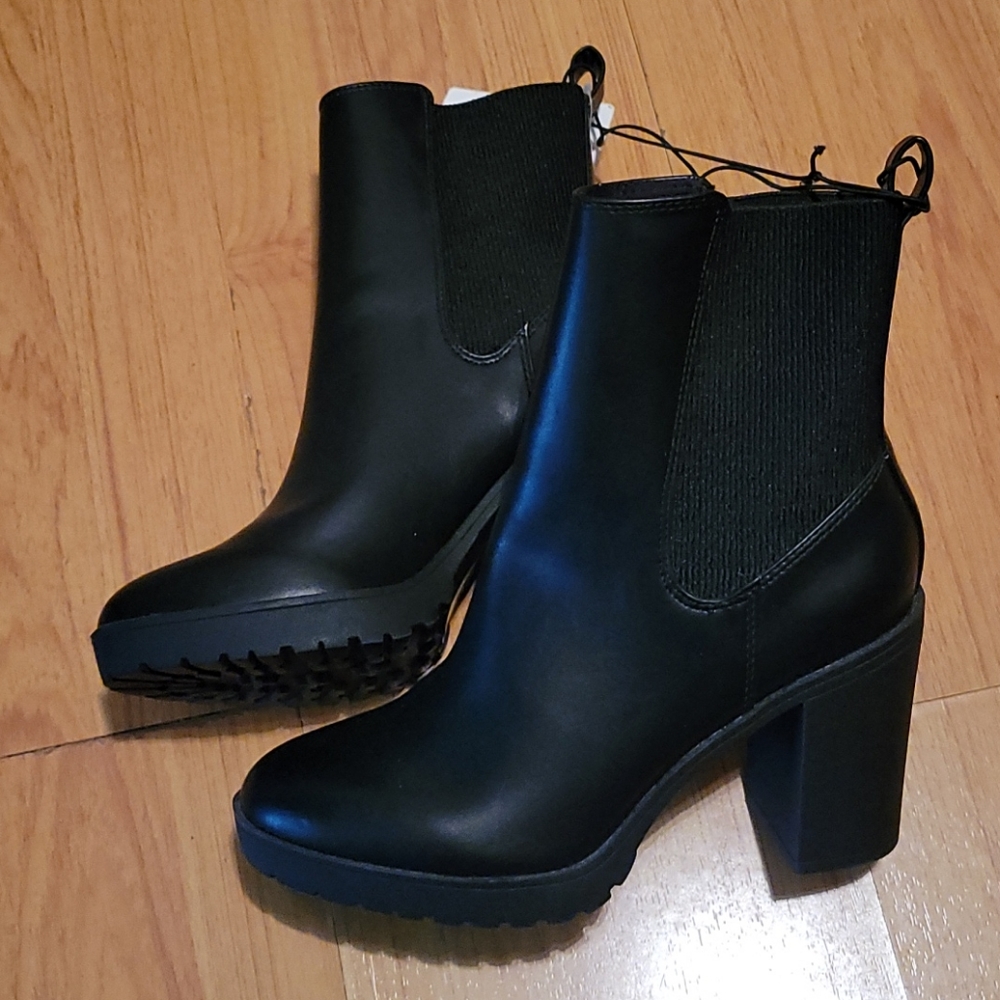 black chunky heels from H&M